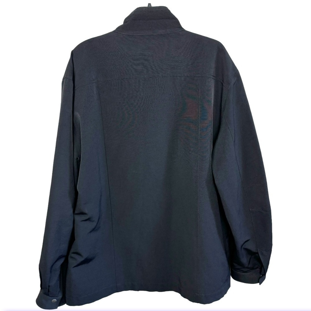 Tommy Bahama Cotton/Nylon Blend Black Jacket XXL casual Everyday water resistant - Picture 3 of 13